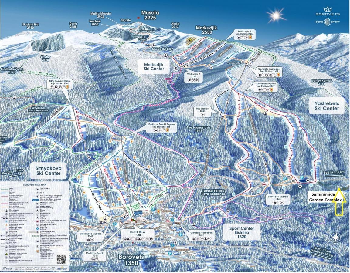 Borovets Ski&Spa Studio - Semiramida Garden A16 Exterior foto